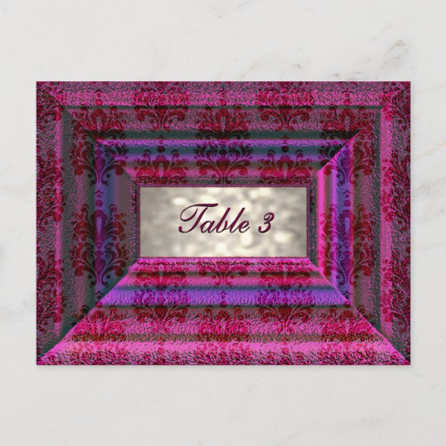 Monteuxe Table Number Card (Front)