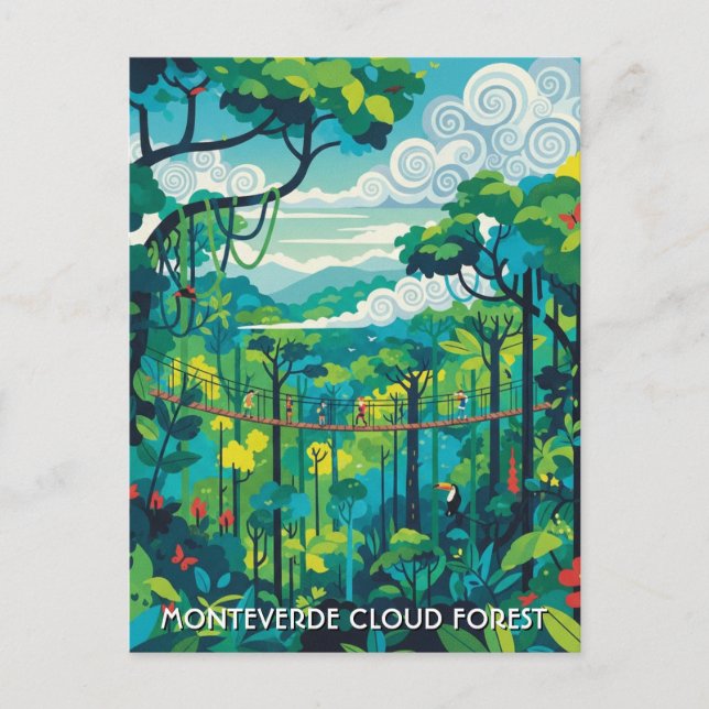Monteverde Cloud Forest Costa Rica Postcard (Front)