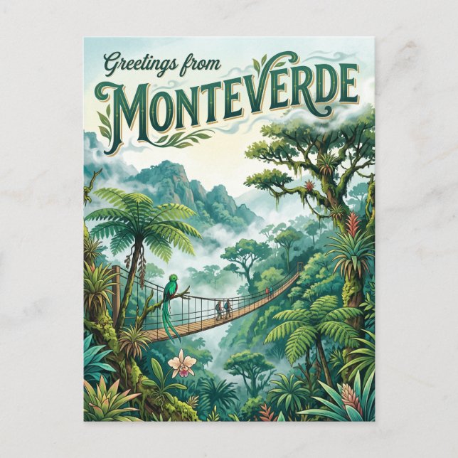 Monteverde Cloud Forest Reserve Costa Rica Postcard (Front)