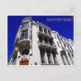 montevideo architecture postcard