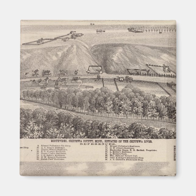 Montevideo, Granite Falls, , Minnesota Magnet (Front)