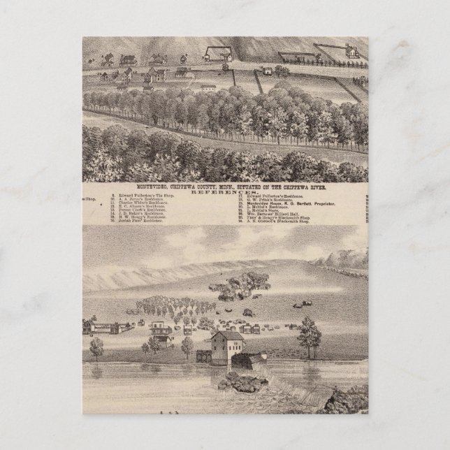 Montevideo, Granite Falls, , Minnesota Postcard (Front)