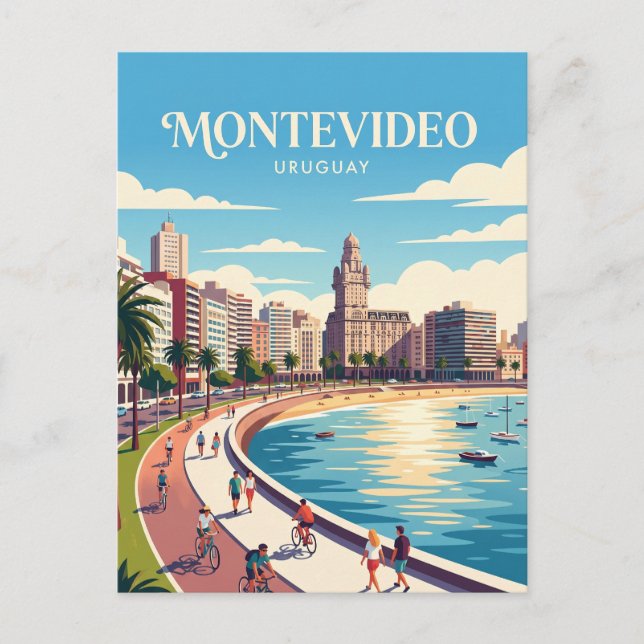 Montevideo Uruguay Postcard (Front)