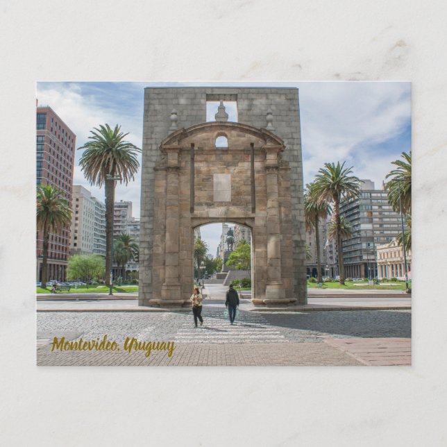 Montevideo, Uruguay, Puerta de la Ciudadela Postcard (Front)