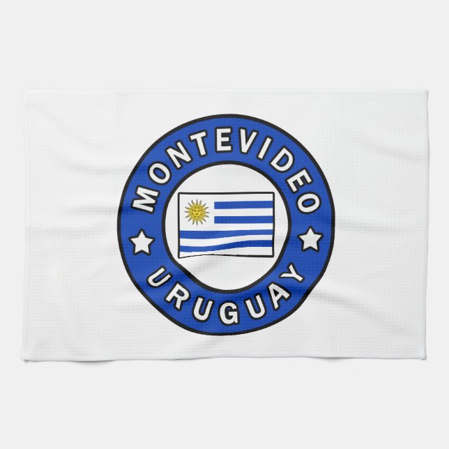 Montevideo Uruguay Tea Towel (Horizontal)