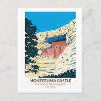 Montezuma Castle National Monument Arizona Vintage