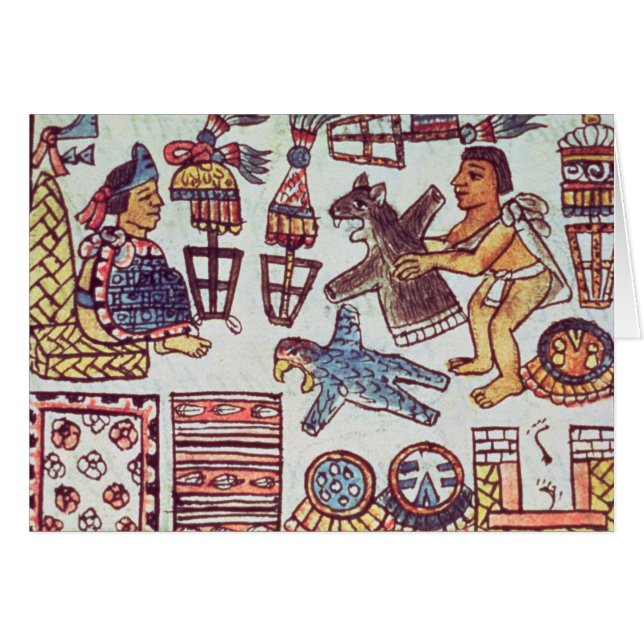 Montezuma II  receiving tributes (Front Horizontal)
