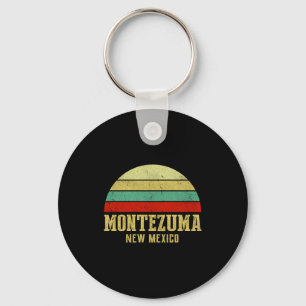 Montezuma New Mexico Vintage Retro Sunset  Key Ring
