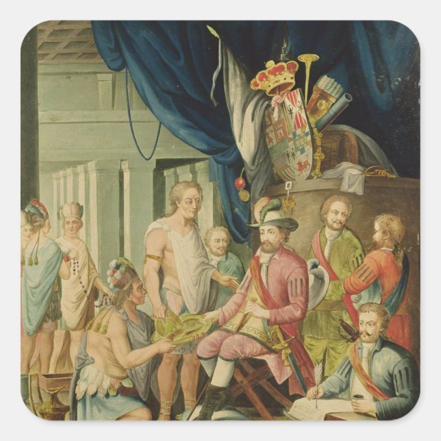 Montezuma Square Sticker (Front)