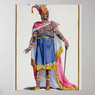 Montezuma, the Emperor of Mexico (1466-1520) 1780 Poster