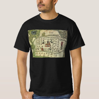 Montezuma's Aztec Empire, Antique World Map, 1577 T-Shirt