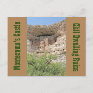 Montezuma's Castle Ruins Arizona Post Card