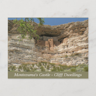 Montezuma's Castle Ruins Arizona Post Card