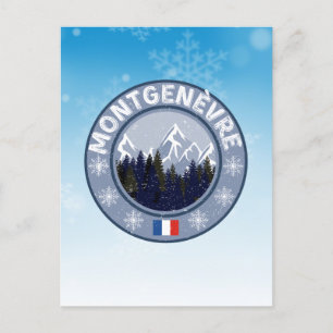 Montgenèvre Ski resort Postcard