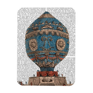 Montgolfier Aerostatique Hot Air Balloon Magnet