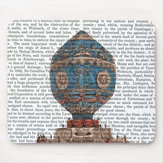Montgolfier Aerostatique Hot Air Balloon Mouse Pad (Front)