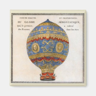 Montgolfier Brothers Hot Air Balloon Magnet