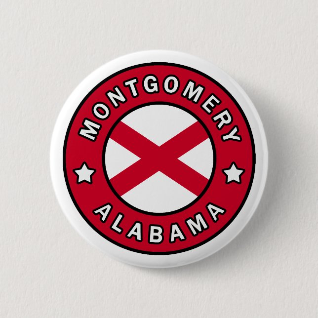 Montgomery Alabama 6 Cm Round Badge (Front)