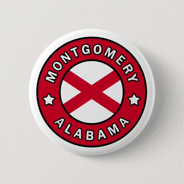 Montgomery Alabama 6 Cm Round Badge (Front)