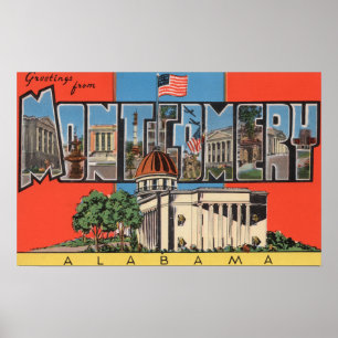 Montgomery, Alabama (Capital Bldg) Poster
