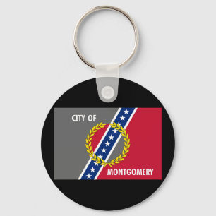 Montgomery (Alabama) City flag Keychain