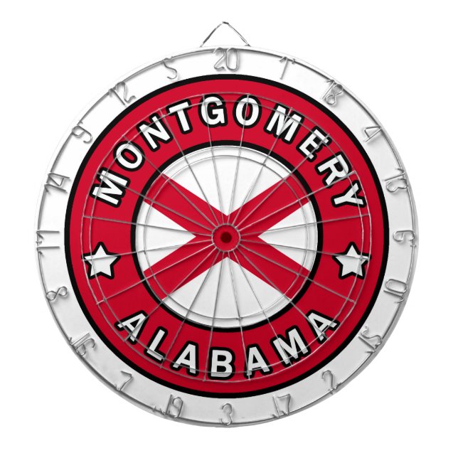 Montgomery Alabama Dartboard (Front)