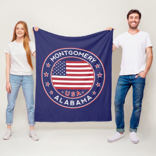 Montgomery, Alabama Fleece Blanket