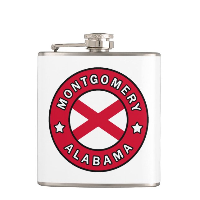 Montgomery Alabama Hip Flask (Front)