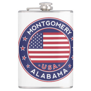 Montgomery, Alabama Hip Flask
