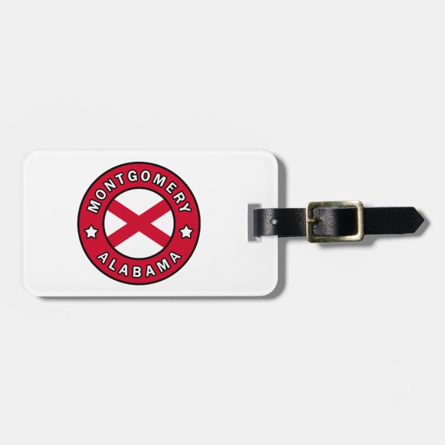 Montgomery Alabama Luggage Tag (Front Horizontal)