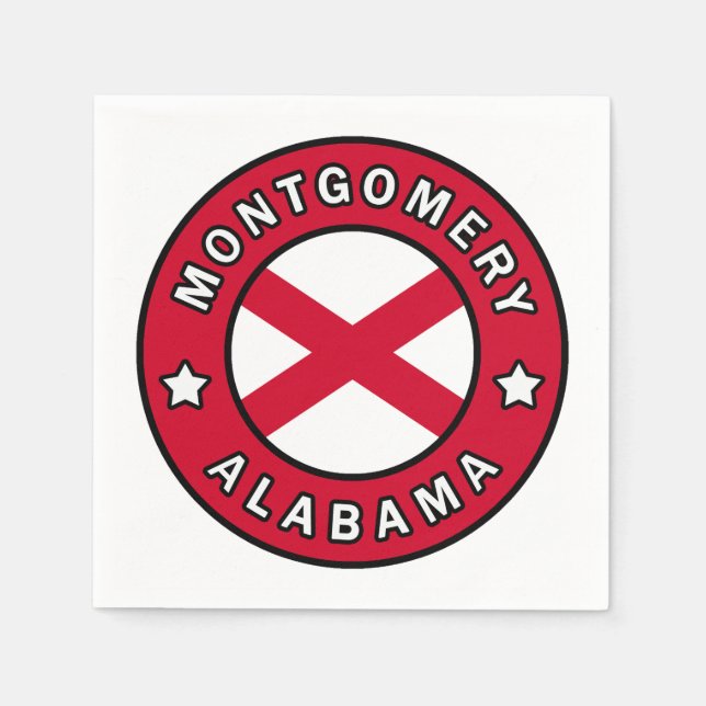 Montgomery Alabama Napkin (Front)