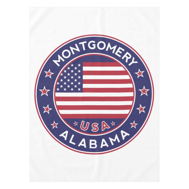 Montgomery, Alabama Tablecloth (Front)