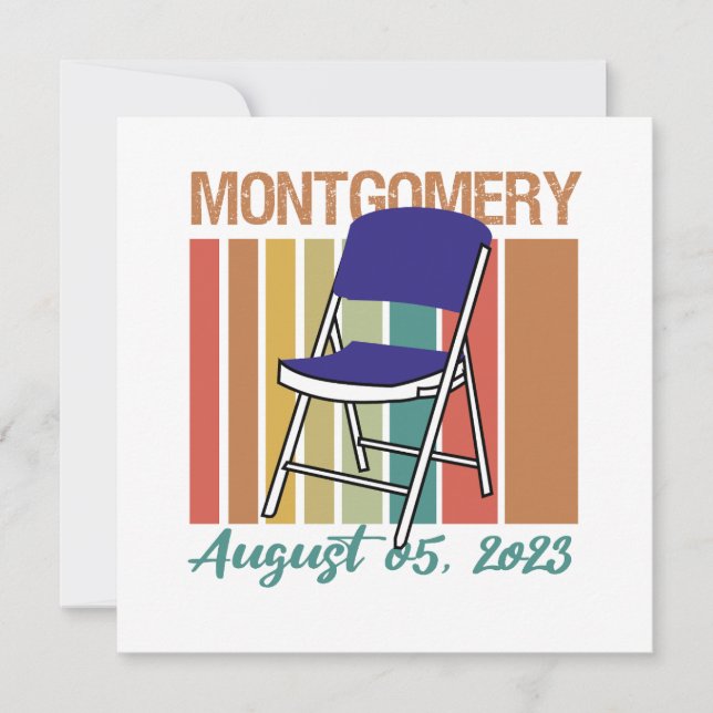 Montgomery Brawl Folding Chair August 5 2023 Invitation (Front)