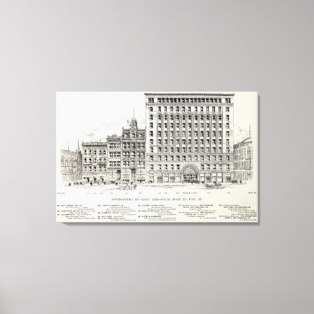 Montgomery East side Bush and Pine Canvas Print (Front)