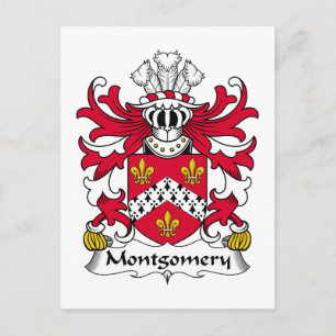 Montgomery Family Crest Postcard