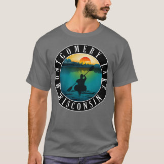 Montgomery Lake Wisconsin Kayaking T-Shirt