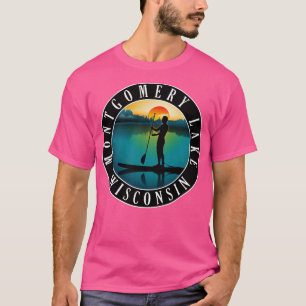 Montgomery Lake Wisconsin Paddleboarding T-Shirt