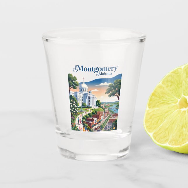 Montgomery Riverfront USA Shot Glass (Front)