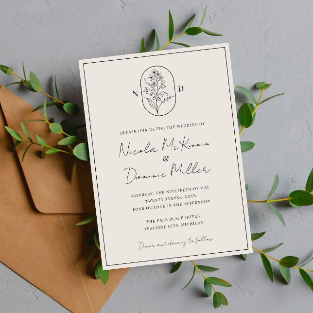 Month Flower | May | Fully Customise Wedding Invitation (Creator Uploaded)