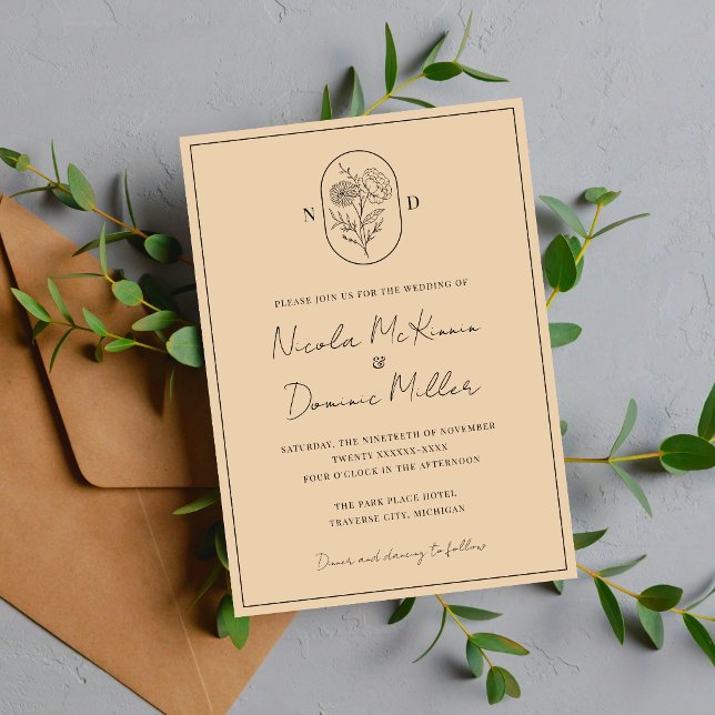 Month Flower | November | Fully Customise Wedding Invitation (Creator Uploaded)