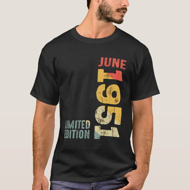 Month June 1951 Year 1951 1951 1951 Since 1951 T-Shirt (Front)