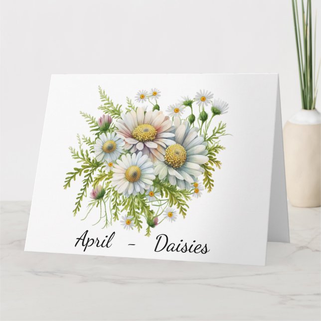 Month of April Birthday Card (Front)