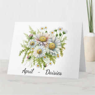 Month of April Birthday Card