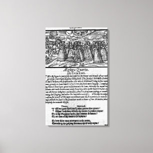 Month of April, from 'The Shepheardes Calender Canvas Print