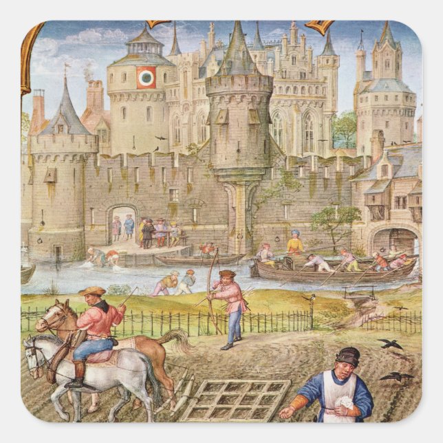 Month of October Square Sticker (Front)