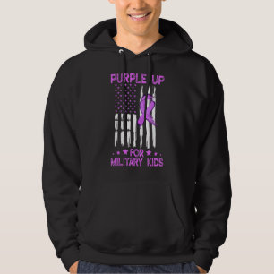 Month Of The Military Child 2022 Purple Up For Mil Hoodie