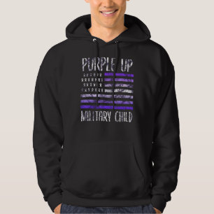 Month Of The Military Child 2022 Purple Up For Mil Hoodie