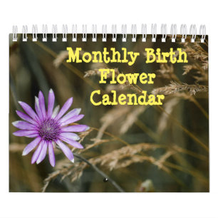Monthly Birth Flowers Calendar