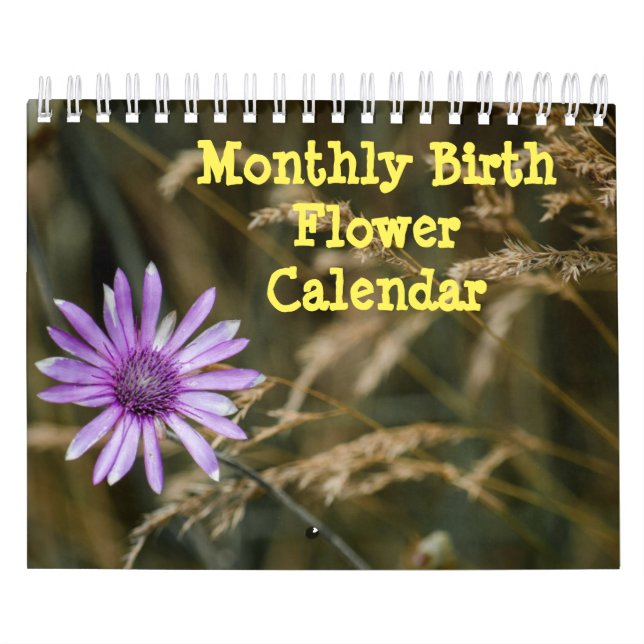 Monthly Birth Flowers Calendar (Cover)