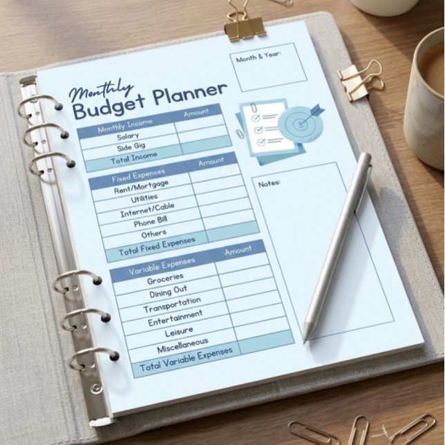 Monthly Budget Planner Notepad (Creator Uploaded)